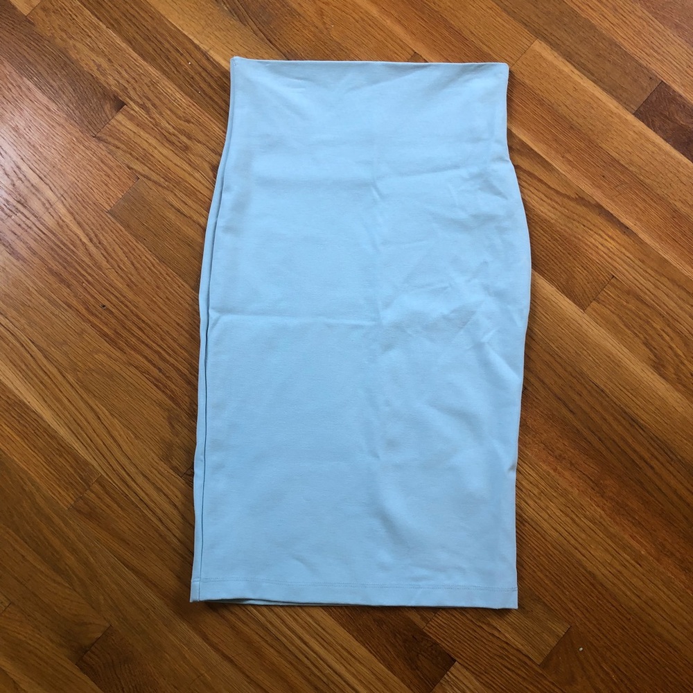 NWOT baby blue pencil skirt